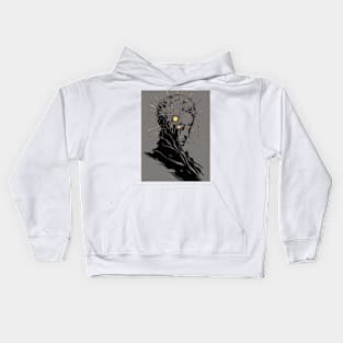 Death Mask Illustration Kids Hoodie